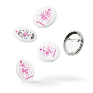 Set of 5 pin buttons from The Shepherds Heart!